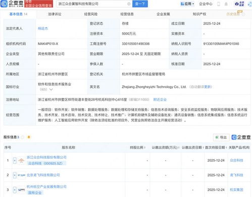眾合科技攜手杭州低空產發成立翼智科技，布局AI與信息系統集成新賽道
