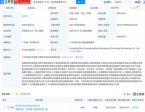 航宇微在廣東成立科技發展公司，布局AI與衛星業務及信息系統集成服務